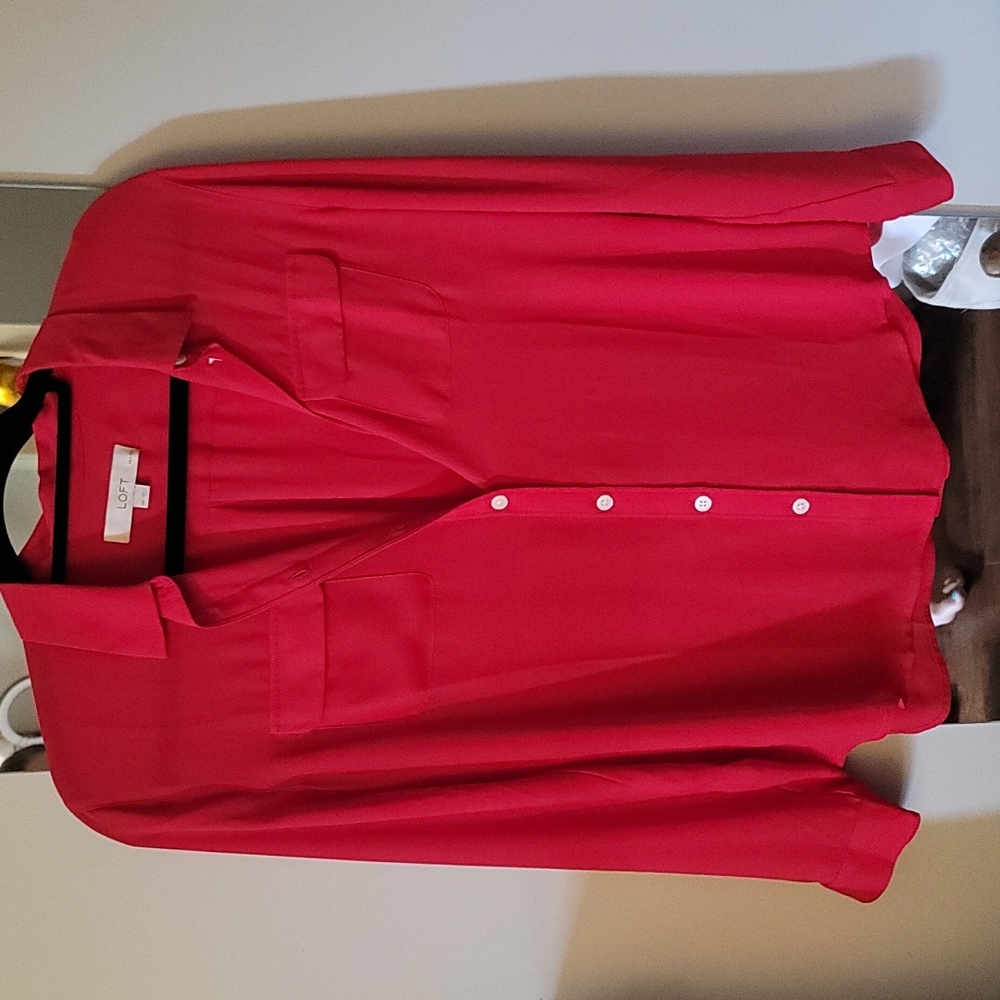 Anne Taylor Loft Portofino styled button up